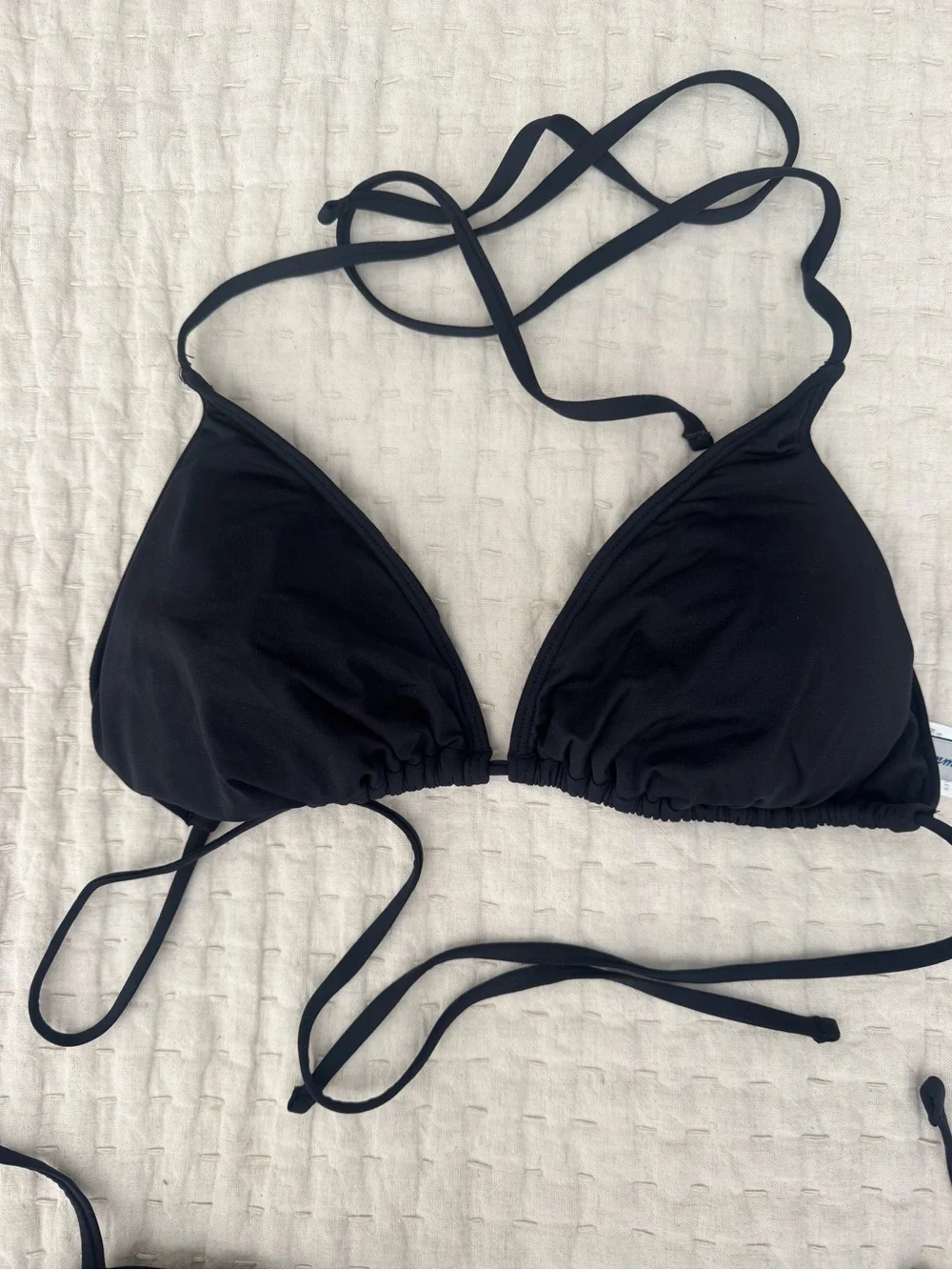Tommy Bahama Pearl Black Triangle Bikini Set Size Medium M Pre-owned
